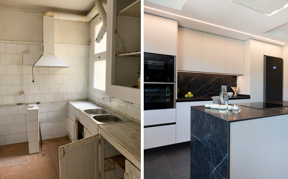 Cocina reformada en Vilafranca del Penedès
